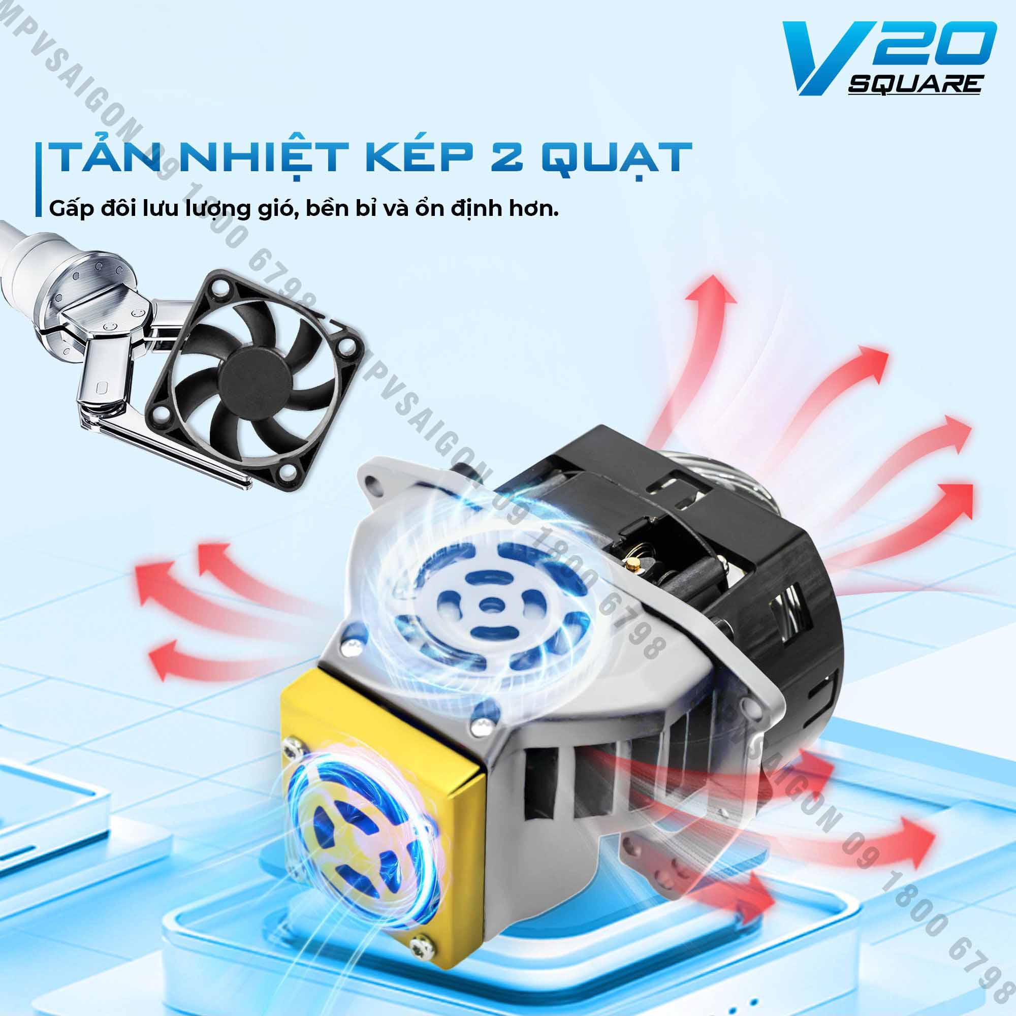 BI LED X-LIGHT V20 SQUARE
