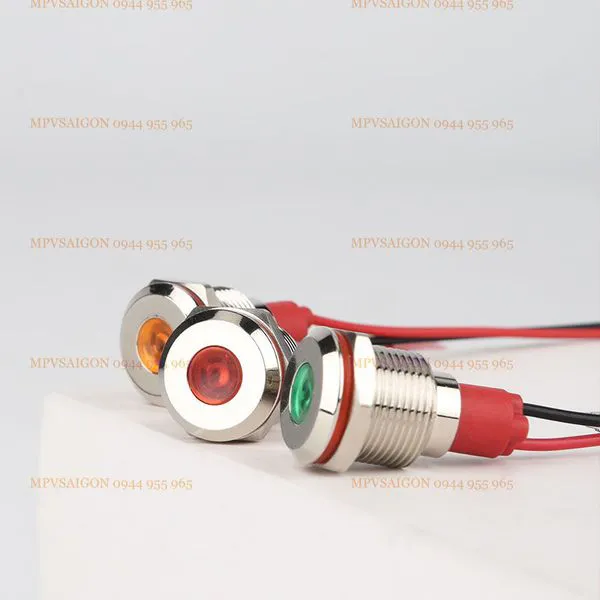 LED tín hiệu 12mm 220V có dây