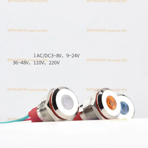 LED tín hiệu 12mm 220V có dây