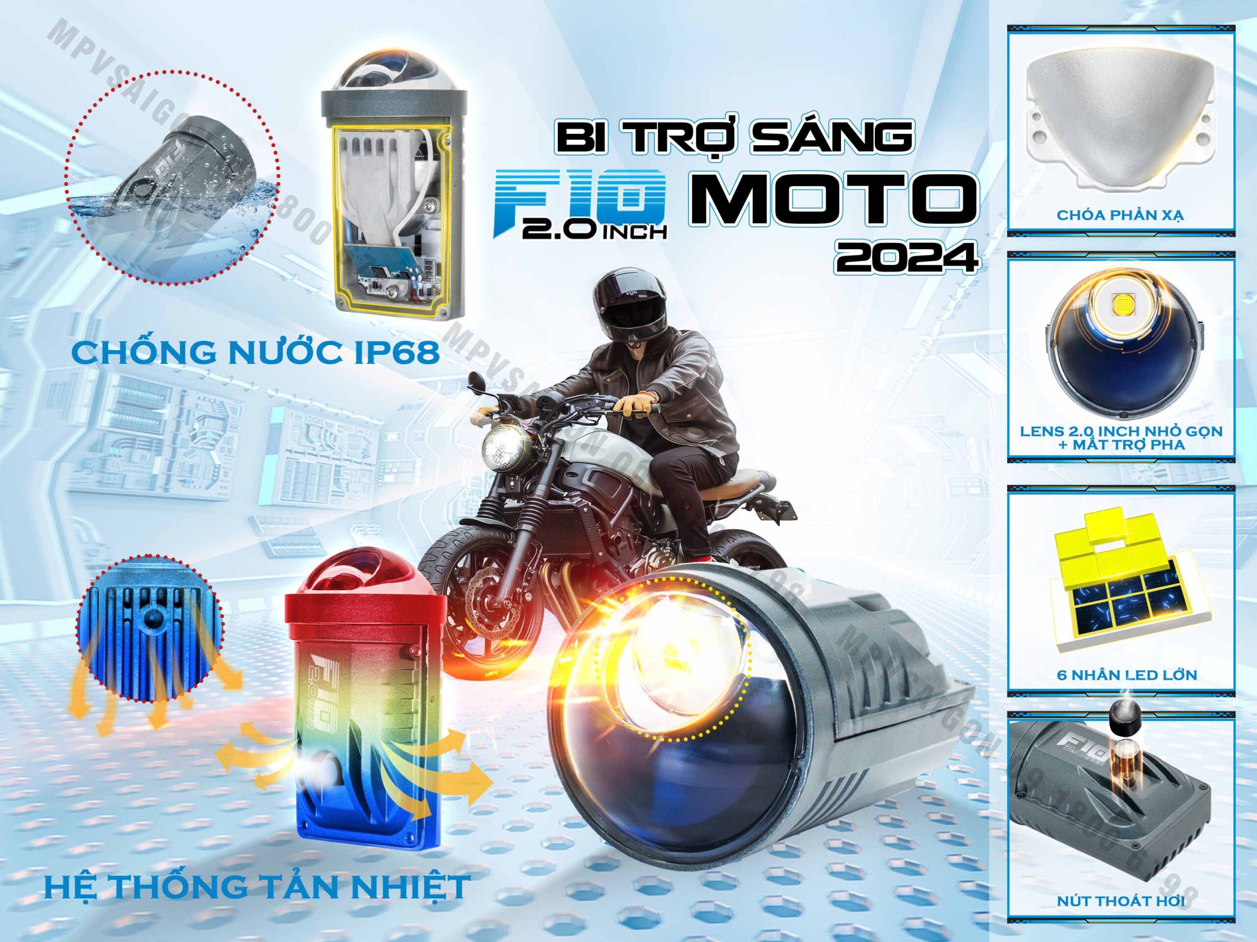 15 X-LIGHT F10 2.0 INCH MOTO