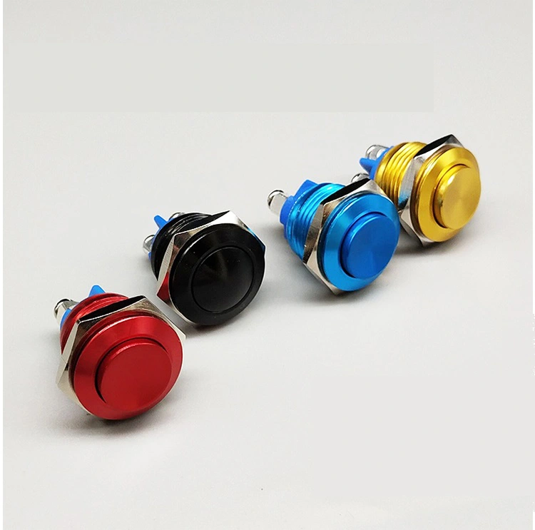 công tắc 19mm kim loại xi màu