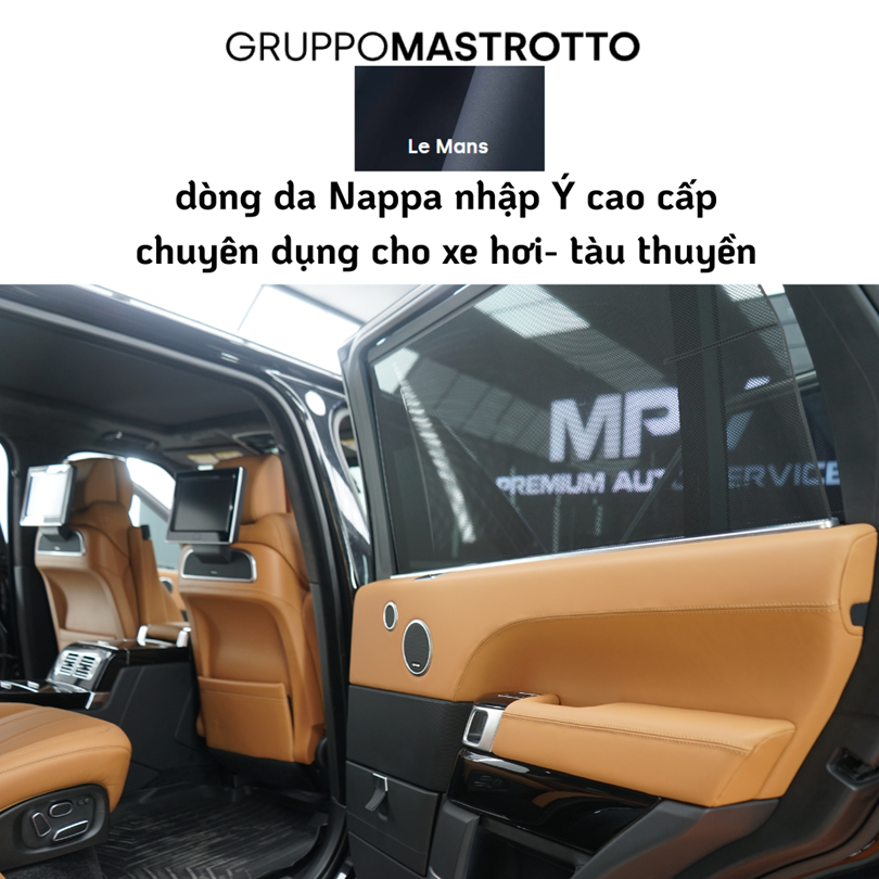 Bảng màu da Napa Ý Mastrotto Le mans nhập khẩu cho nội thất ô tô
