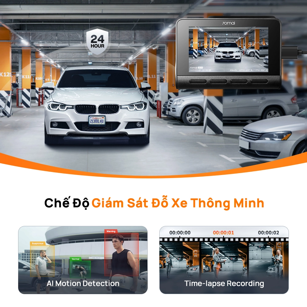 Camera hành trình ghi hình 4K HDR giá rẻ 70mai A810