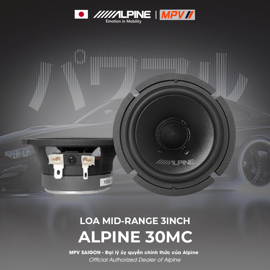 ALPINE 30MC LOA MID-RANGE 3INCH