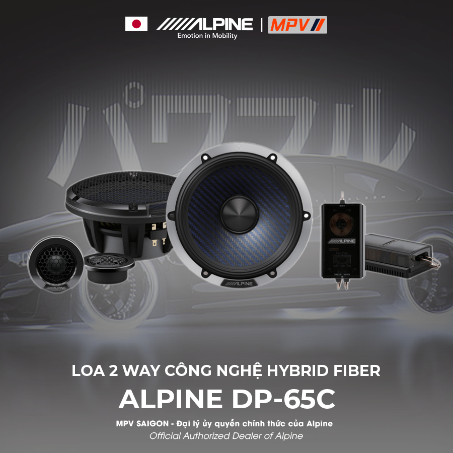 ALPINE DP-65C LOA 2 WAY CÔNG NGHỆ HYBRID FIBER