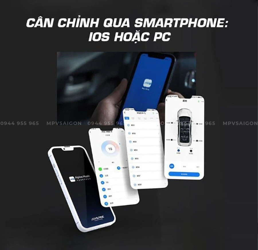 Alpine PXE-M60-4 DSP tích hợp Ampli cao cấp