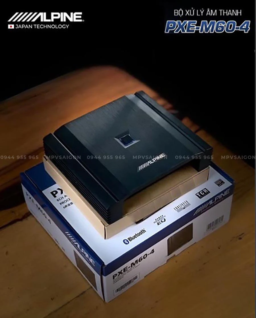 Alpine PXE-M60-4 DSP tích hợp Ampli cao cấp