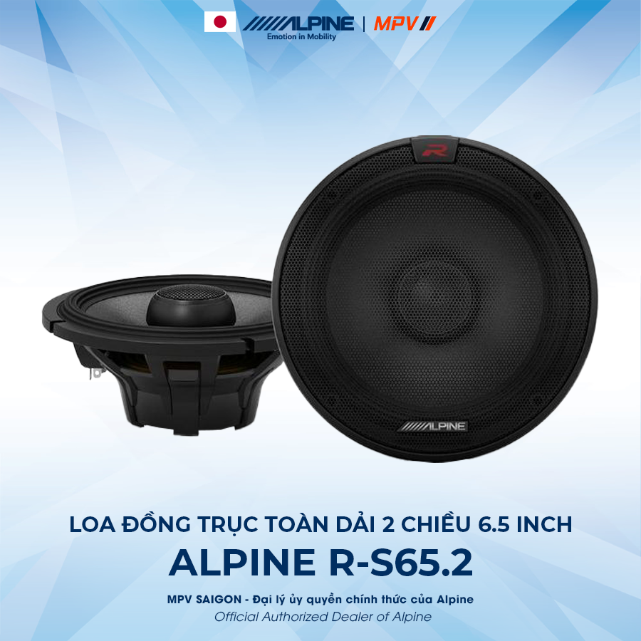ALPINE R-S65.2 LOA ĐỒNG TRỤC TOÀN DẢI 2 CHIỀU 6.5 INCH