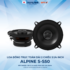 ALPINE S-S50 LOA ĐỒNG TRỤC TOÀN DẢI 2 CHIỀU 5.1/4 INCH