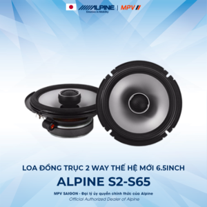 ALPINE S2-S65 LOA ĐỒNG TRỤC 2 WAY THẾ HỆ MỚI 6.5INCH