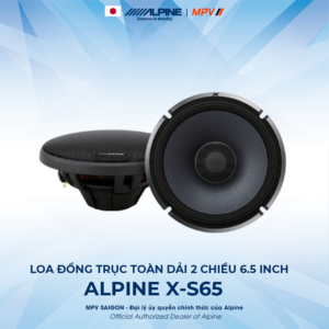ALPINE X-S65 LOA ĐỒNG TRỤC TOÀN DẢI 2 CHIỀU 6.5 INCH