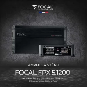 Amply 5 kênh FPX 5.1200 Focal 4Ω - 4x75W RMS + 1x420W RMS