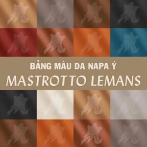 Bảng màu da Napa Ý Mastrotto Le mans nhập khẩu cho nội thất ô tô