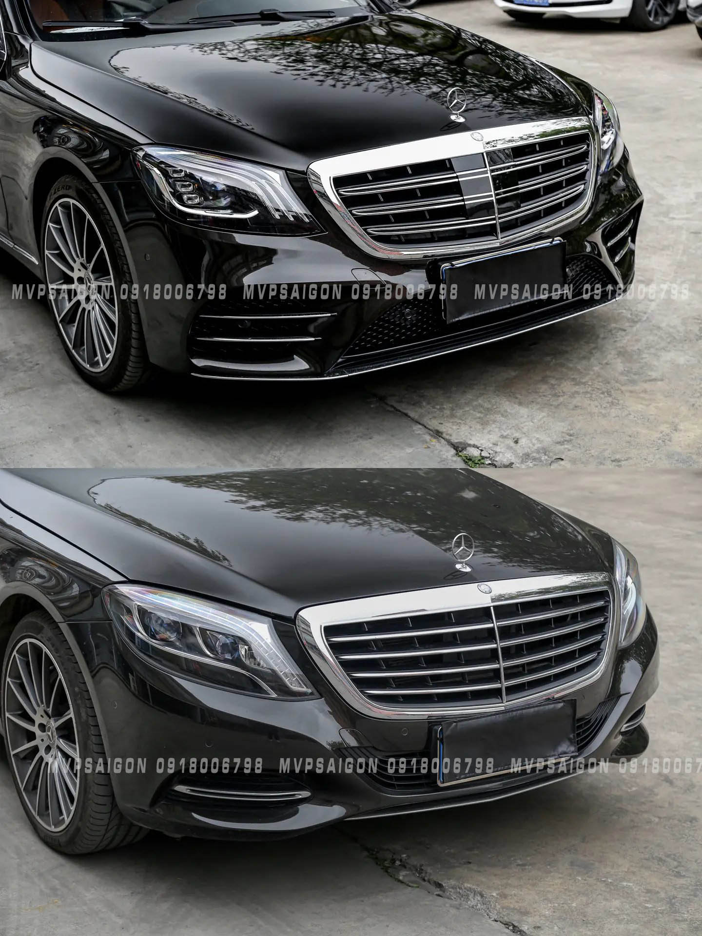 Benz S450 W222 trước và sau khi nâng cấp nội thất + ngoại thất