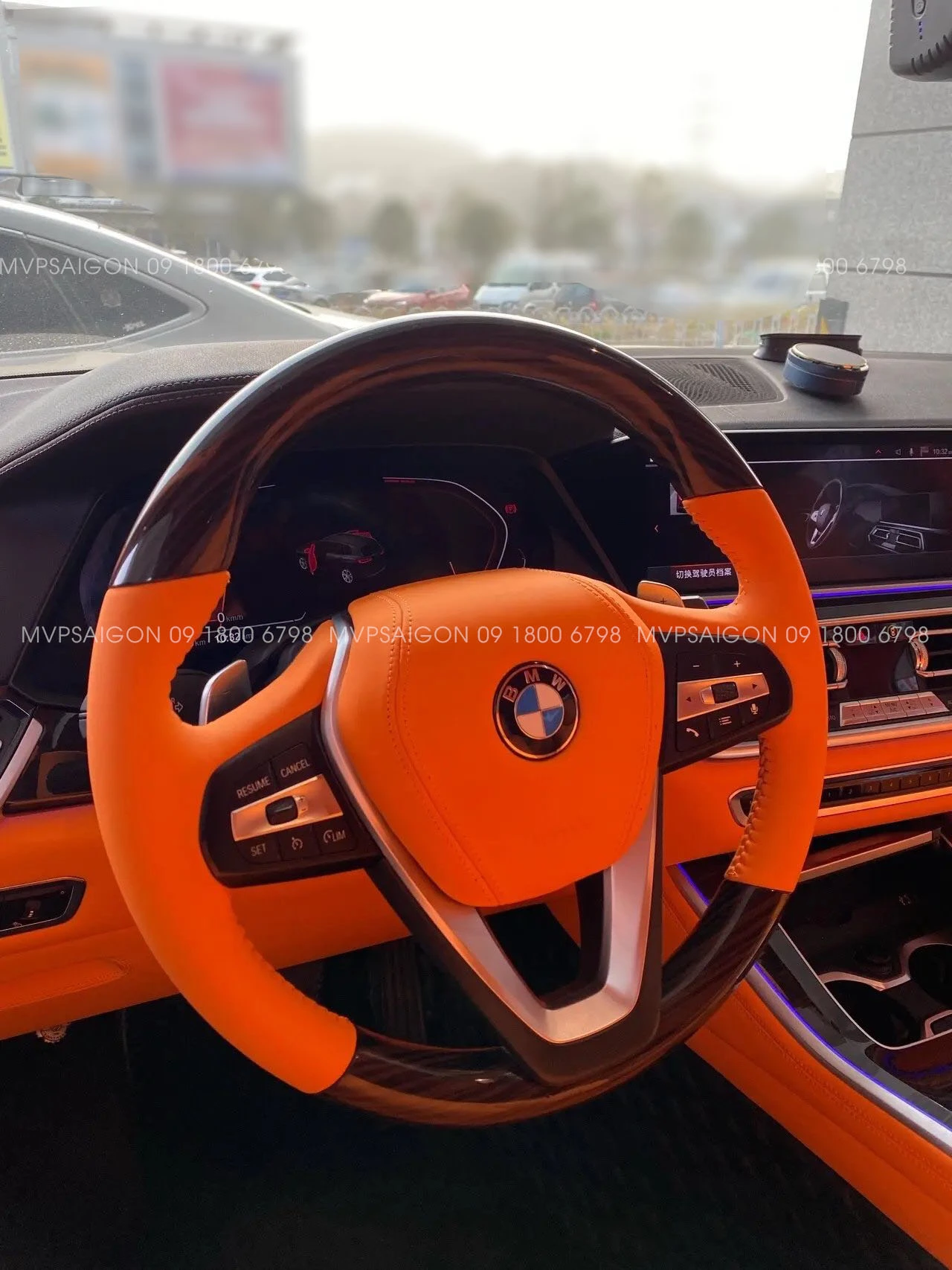 Bọc da ghế & đổi màu nội thất BMW
