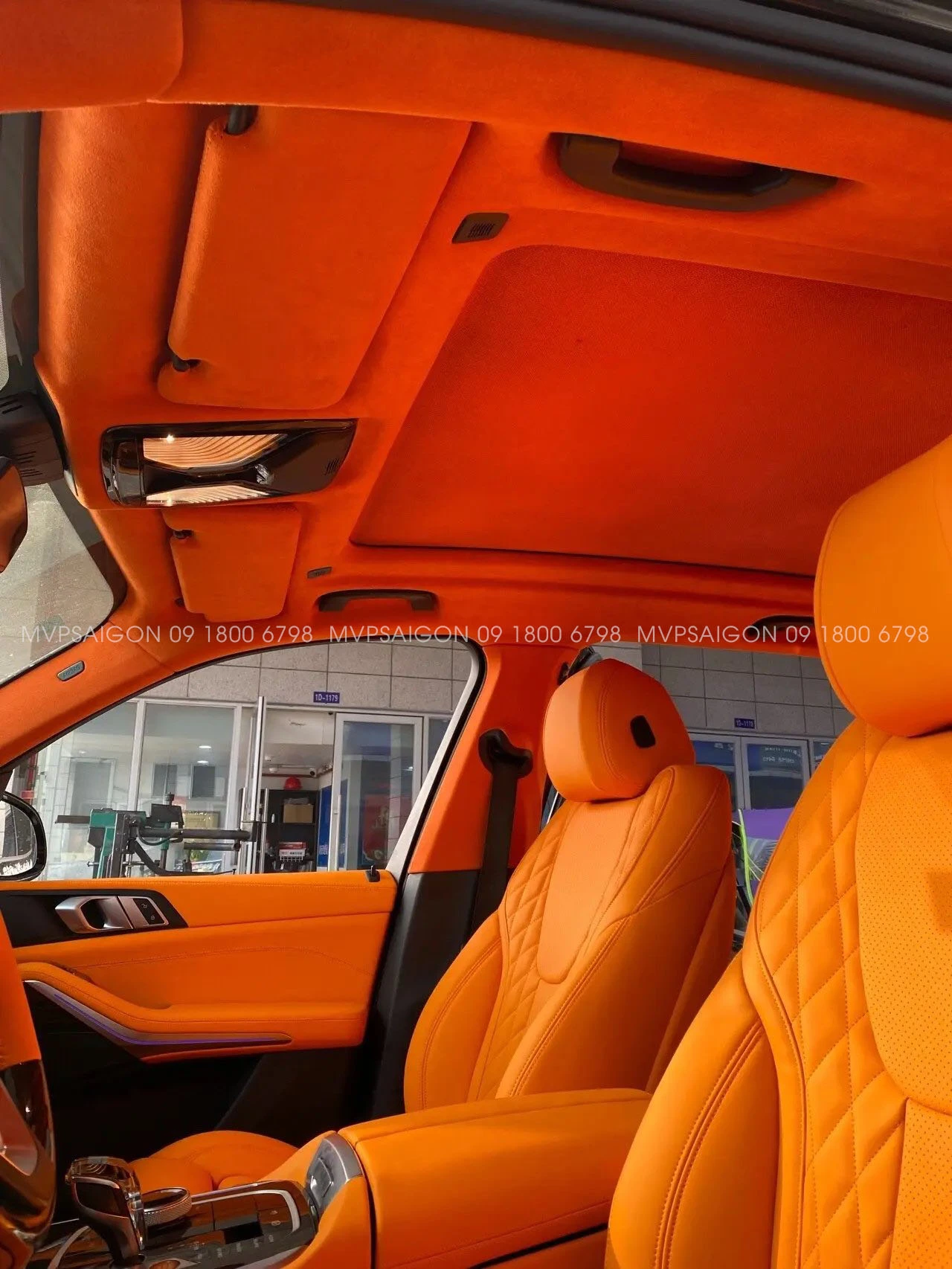 Bọc da ghế & đổi màu nội thất BMW
