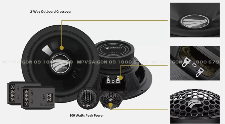 Bộ loa Rainbow EL- C260S thay thế loa zin lắp cánh cửa xe