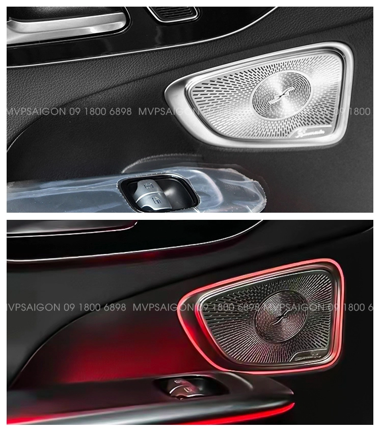 Bộ ốp loa có Ambient LED for Benz C Class C200 C260 C300 2022-2023 mới nhất 2026