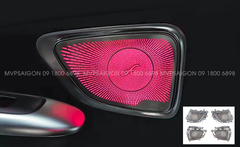 Bộ ốp loa có Ambient LED for Benz C Class C200 C260 C300 2022-2023 mới nhất 2026