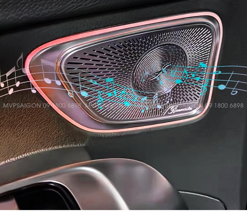 Bộ ốp loa có Ambient LED for Benz C Class C200 C260 C300 2022-2023 mới nhất 2026