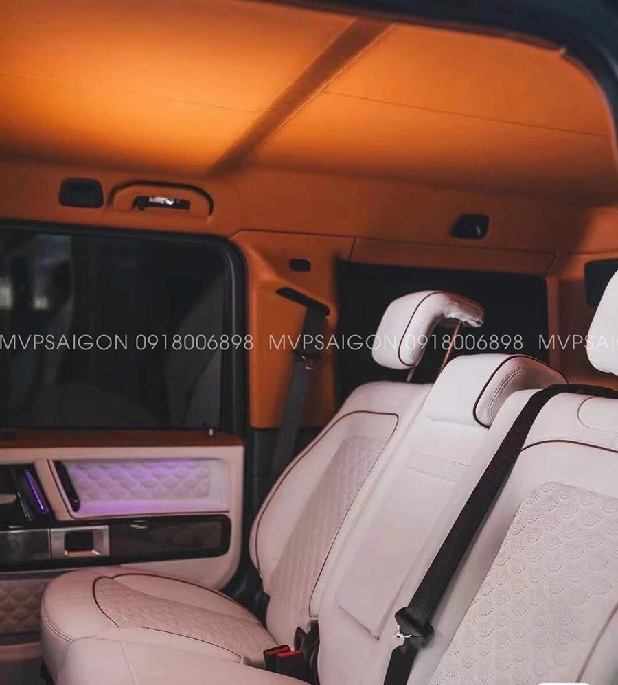 Bọc da - đổi màu nội thất Mercedes Benz G-class G500 G63