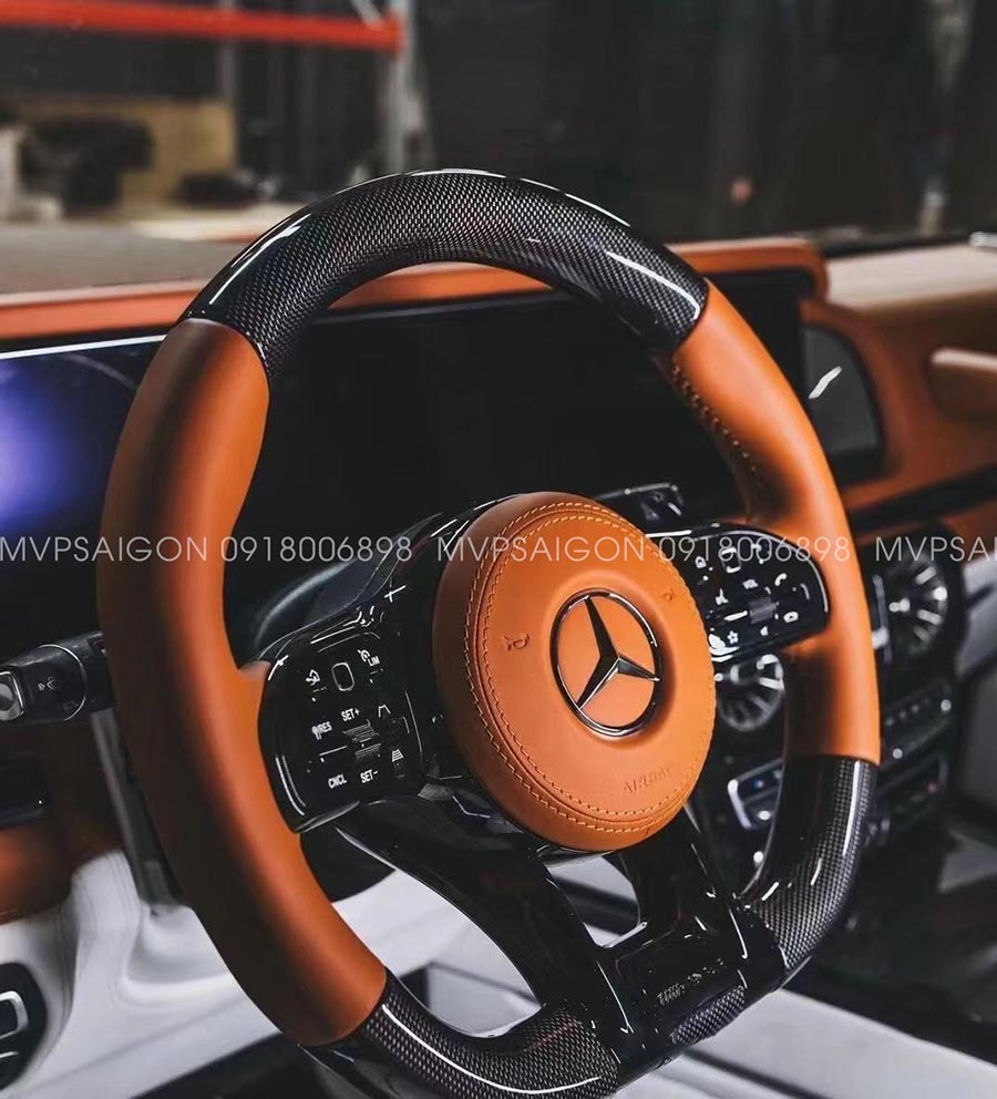 Bọc da - đổi màu nội thất Mercedes Benz G-class G500 G63