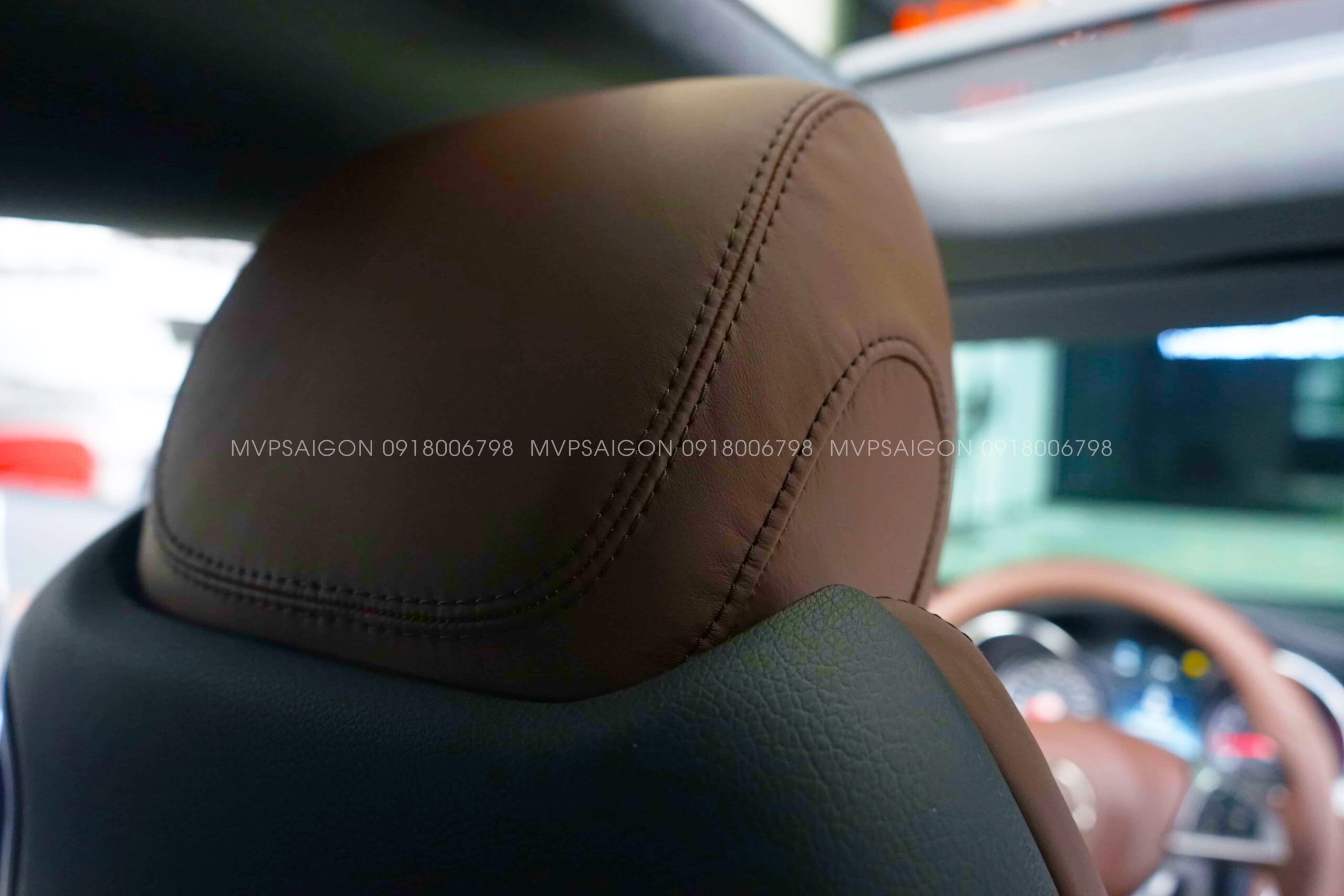 Bọc da Mercedes Benz C300 - Da Ý nhập khẩu Mastrotto Le mans
