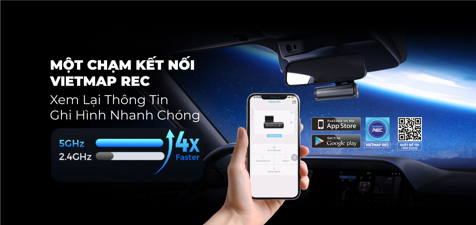 Canera hành trình trước sau cao cấp VIETMAP TS-5K