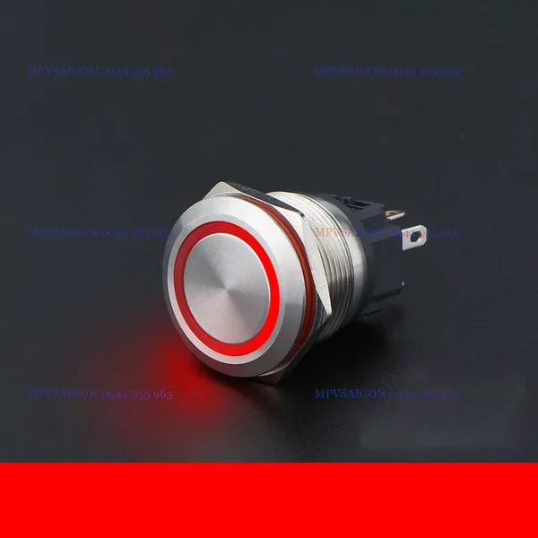 Công tắc 22mm LED tròn- chân giắc