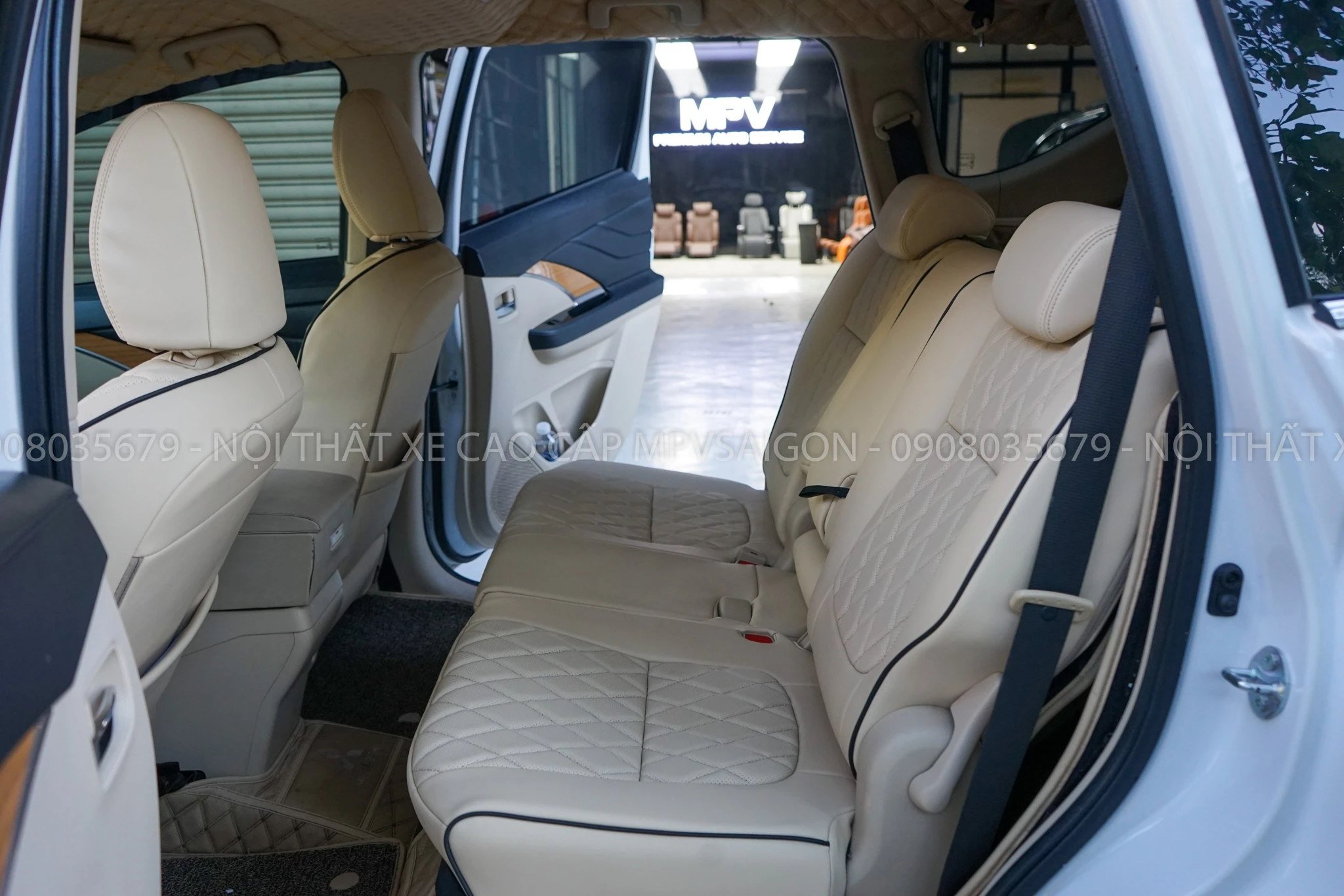 Bọc da ghế Mitsubishi Xpander sử dụng da Nappa cao cấp tại MPVSAIGON