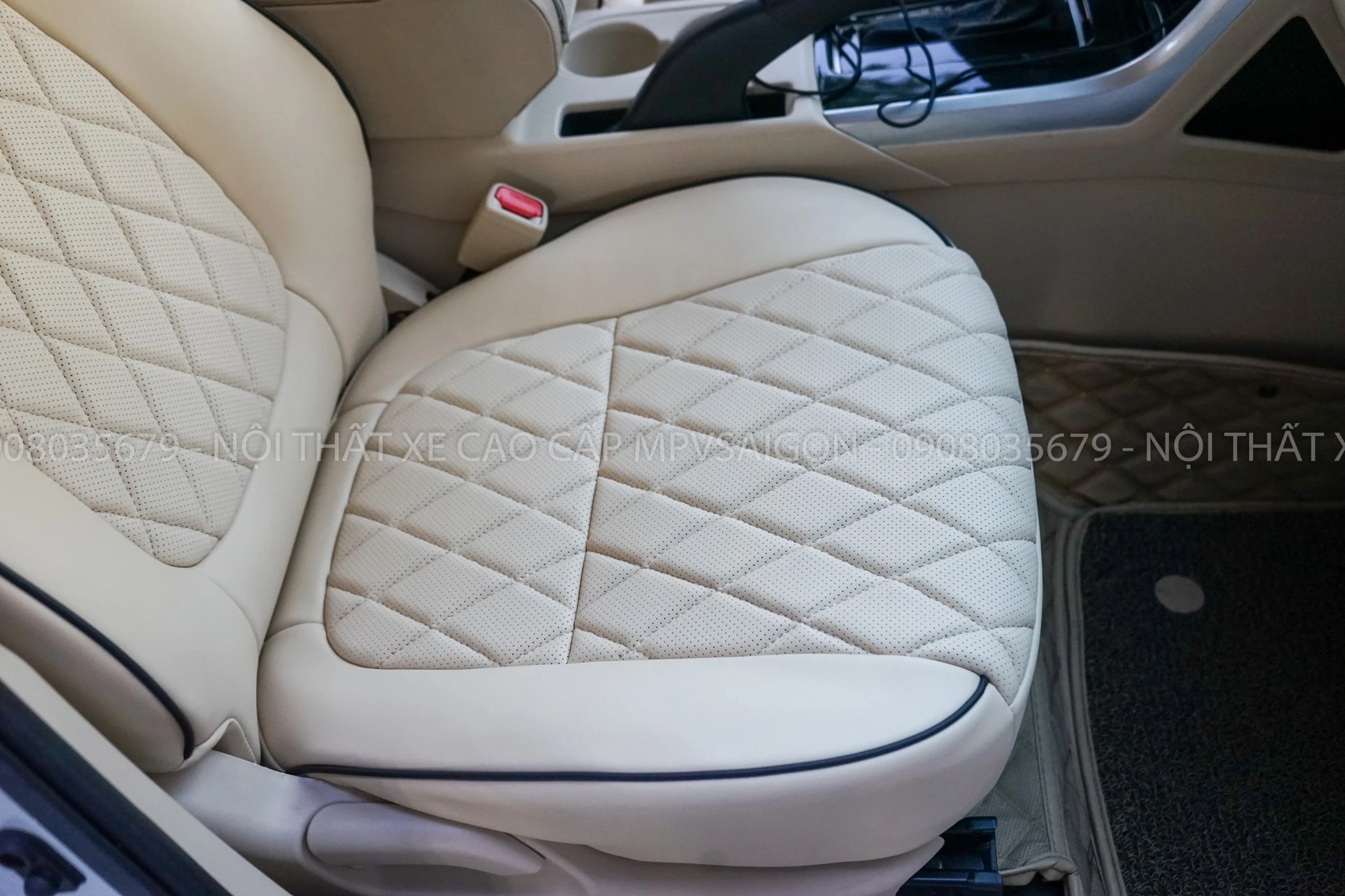 Bọc da ghế Mitsubishi Xpander sử dụng da Nappa cao cấp tại MPVSAIGON