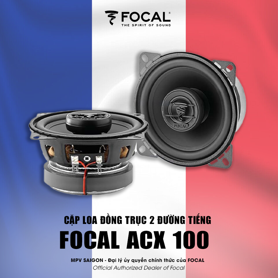 FOCAL ACX 100: bộ loa đồng trục cơ bản