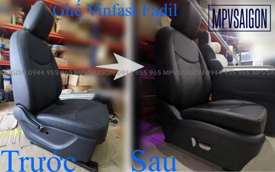 Nâng cấp ghế - độ ghế chỉnh điện Vinfast FADIL