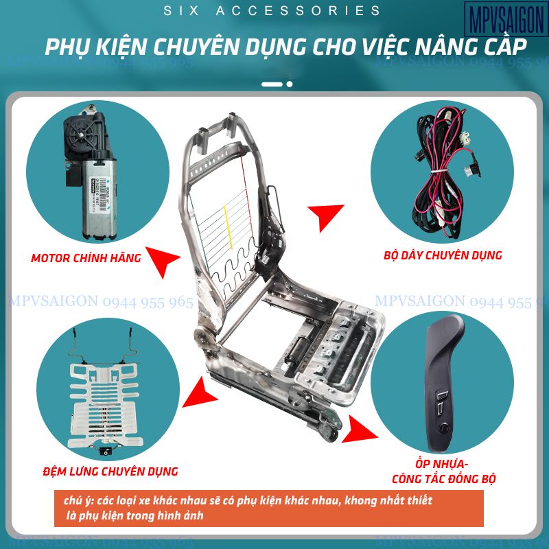 Nâng cấp ghế - độ ghế chỉnh điện Vinfast FADIL
