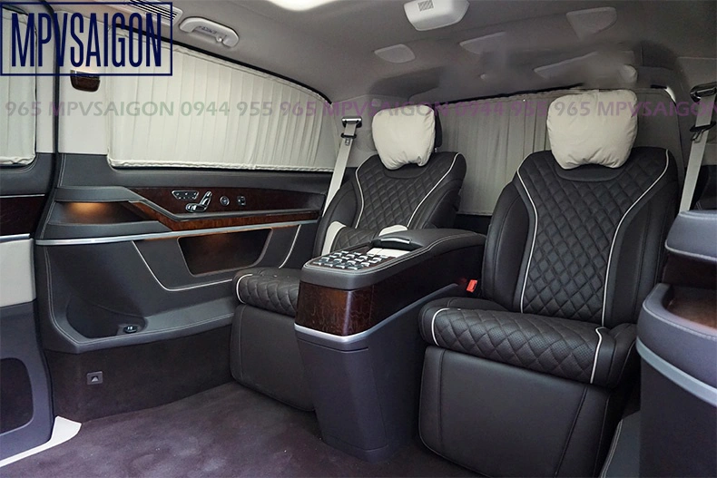 Nâng cấp ghế Limousine Mercedes V250 mẫu Alphard