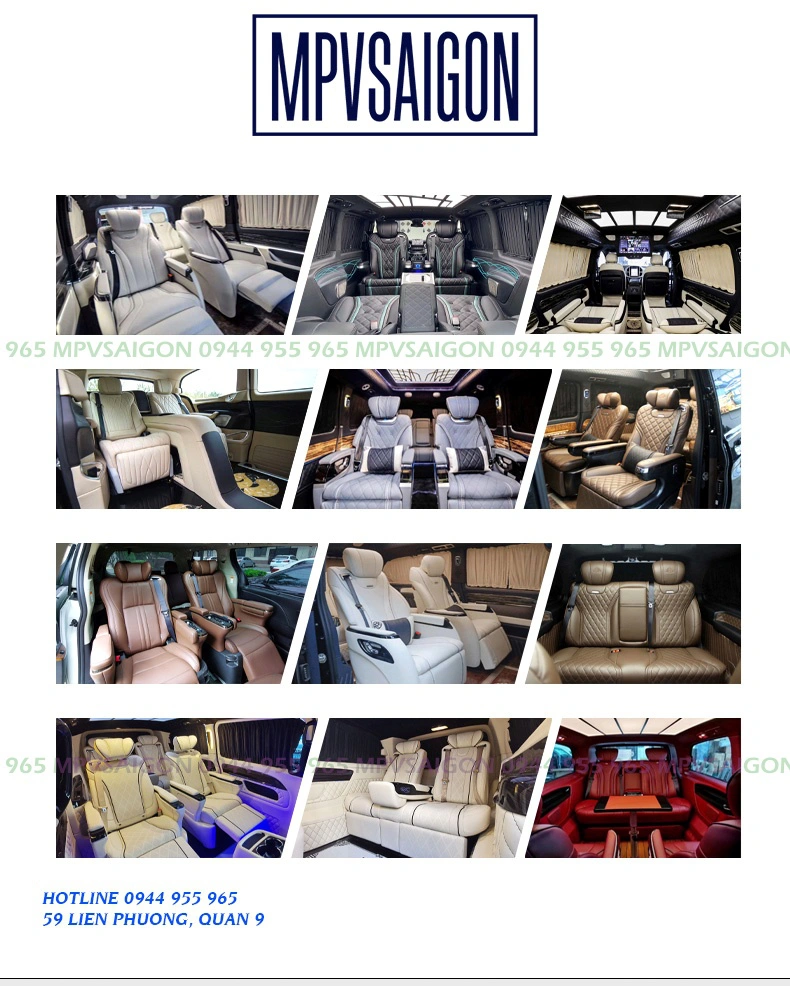 Nâng cấp ghế Limousine Mercedes V250 mẫu Alphard