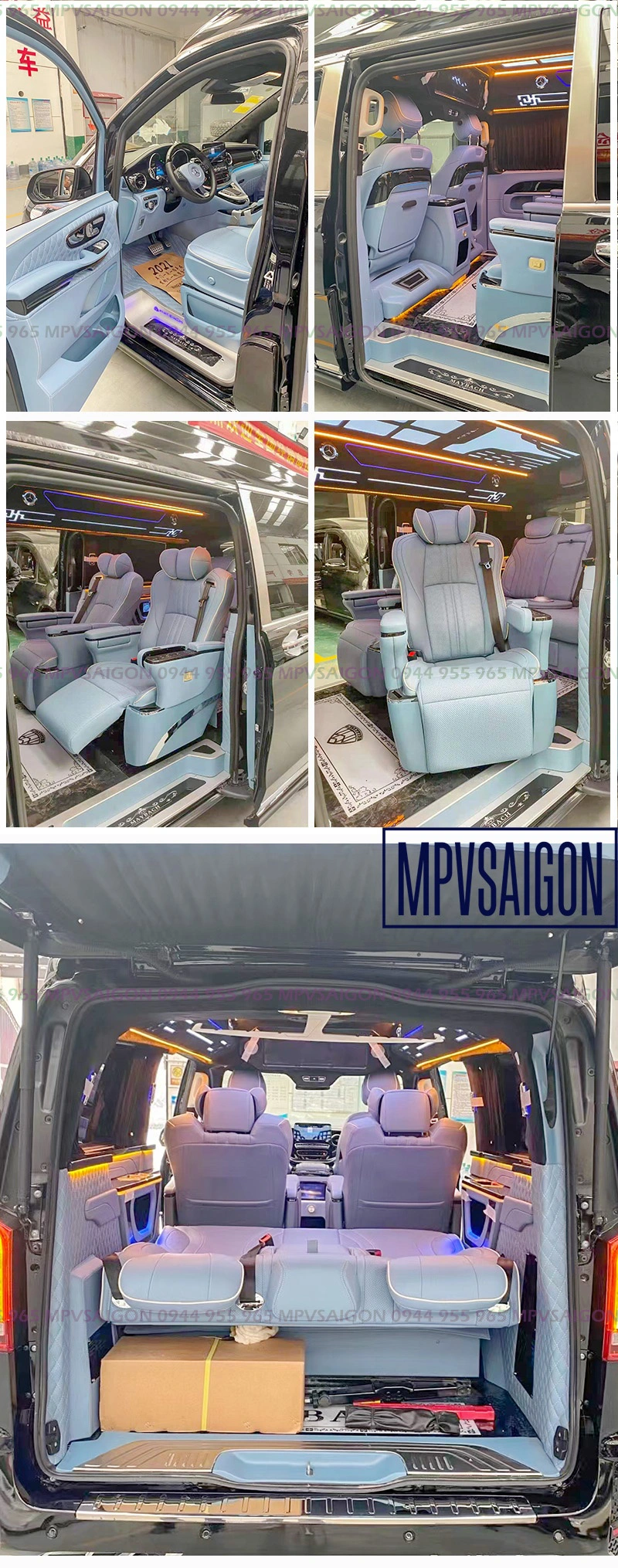 Nâng cấp ghế Limousine Mercedes V250 mẫu Alphard