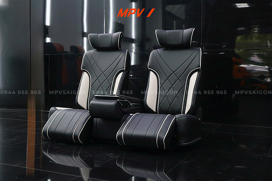 GHẾ LIMOUSINE SOFA BZ TRẮNG ĐEN TẠI MPVSAIGON