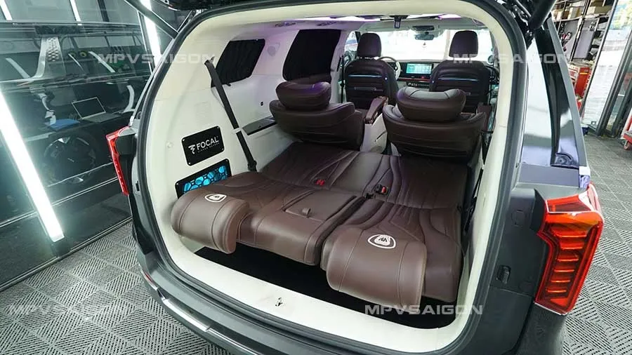 Ghế băng ba chỉnh điện ngả thành giường cho Kia Sedona/ Kia Carnival 2024 2025