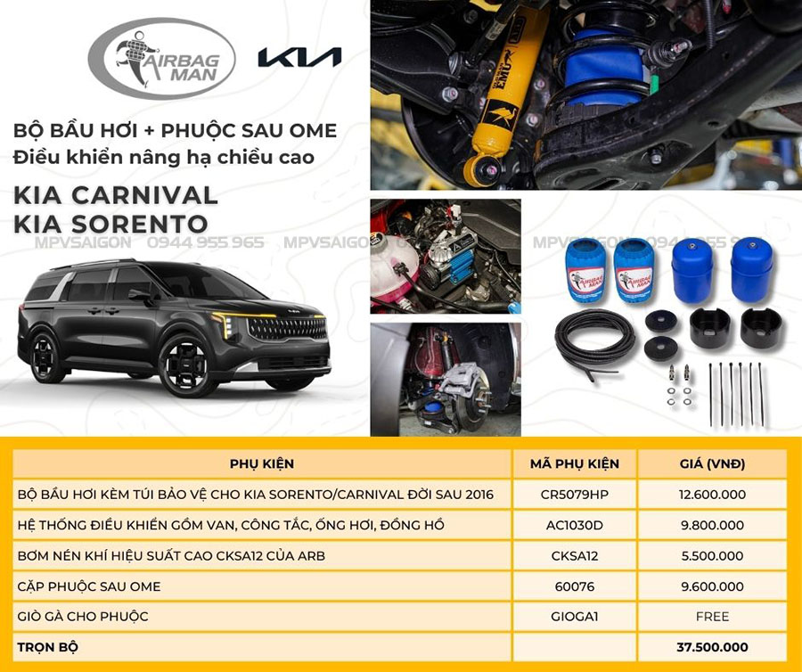 Giảm xóc OME Nitrocharger Sport dành cho KIA Carnival (sau 2016)