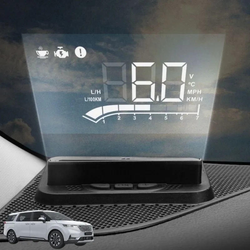 HUD- Hắt kiếng/kính Mayton hiển thị thông số tốc độ vòng tua xe Kia Carnival 2024 2025