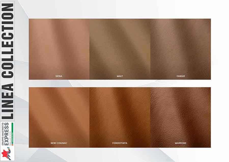 BẢNG MÀU DA LINEA TỪ GRUPPO MASTROTTO - BỘ SƯU TẬP DA BÒ CAO CẤP CHÂU ÂU