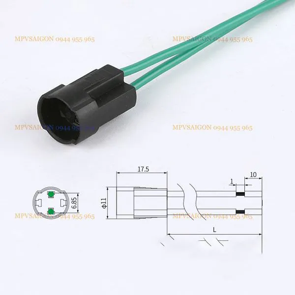 Công tắc 12mm kim loại đầu cao (chân giắc ghim)