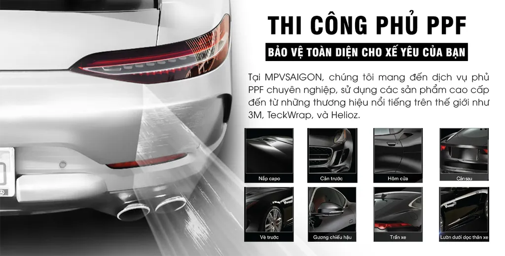 PPF 3M: thương hiệu lớn mạnh và những lợi ích bất ngờ khi thi công tại MPV SAIGON