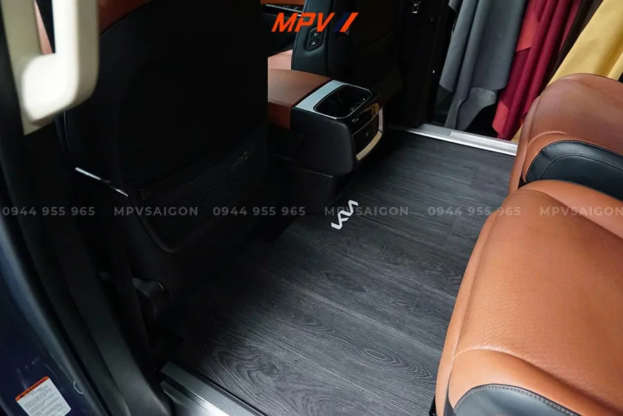 KIA CARNIVAL - COMBO TRƯỢT ĐIỆN 4 HƯỚNG HÀNG 2 VÀ SÀN VÂN GỖ CAO CẤP