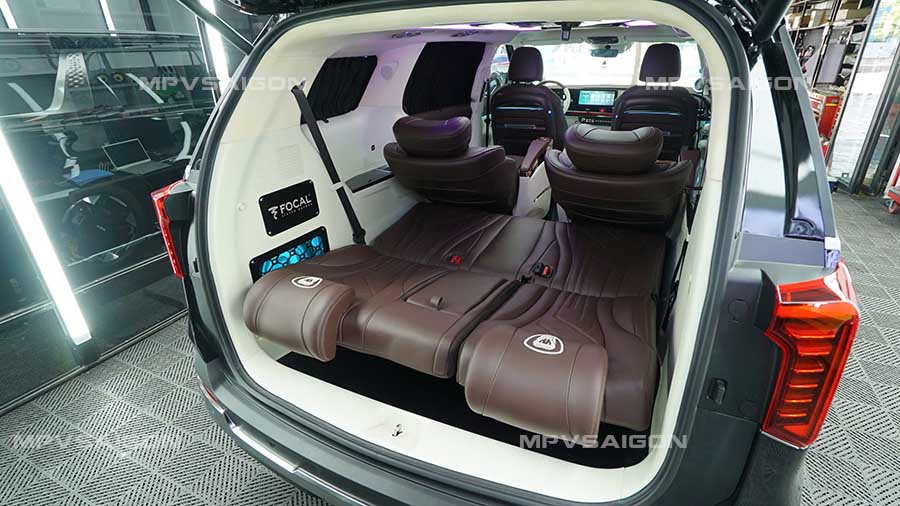 Ghế băng ba ngả thành giường phẳng - ghế sofa giường Kia Carnival 2024 2025/ Sedona