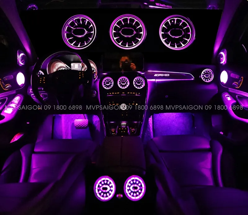 LED nội thất Benz C Class C200 C300 GLC 2022-2023