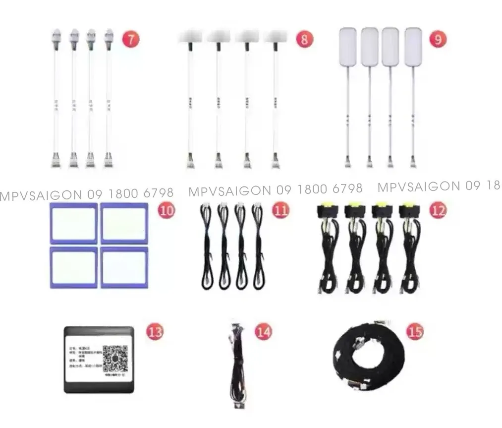 LED viền nội thất 22 chi tiết cho Kia Sorento