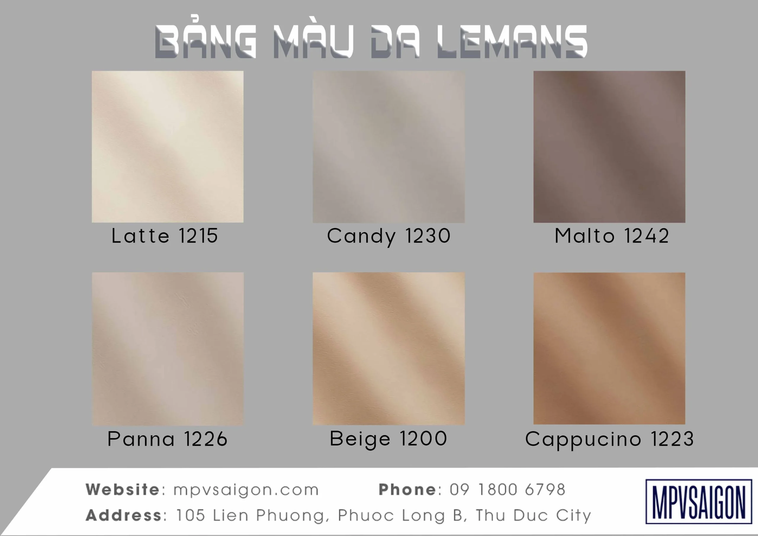 Bảng màu da Napa Ý Mastrotto Le mans nhập khẩu cho nội thất ô tô