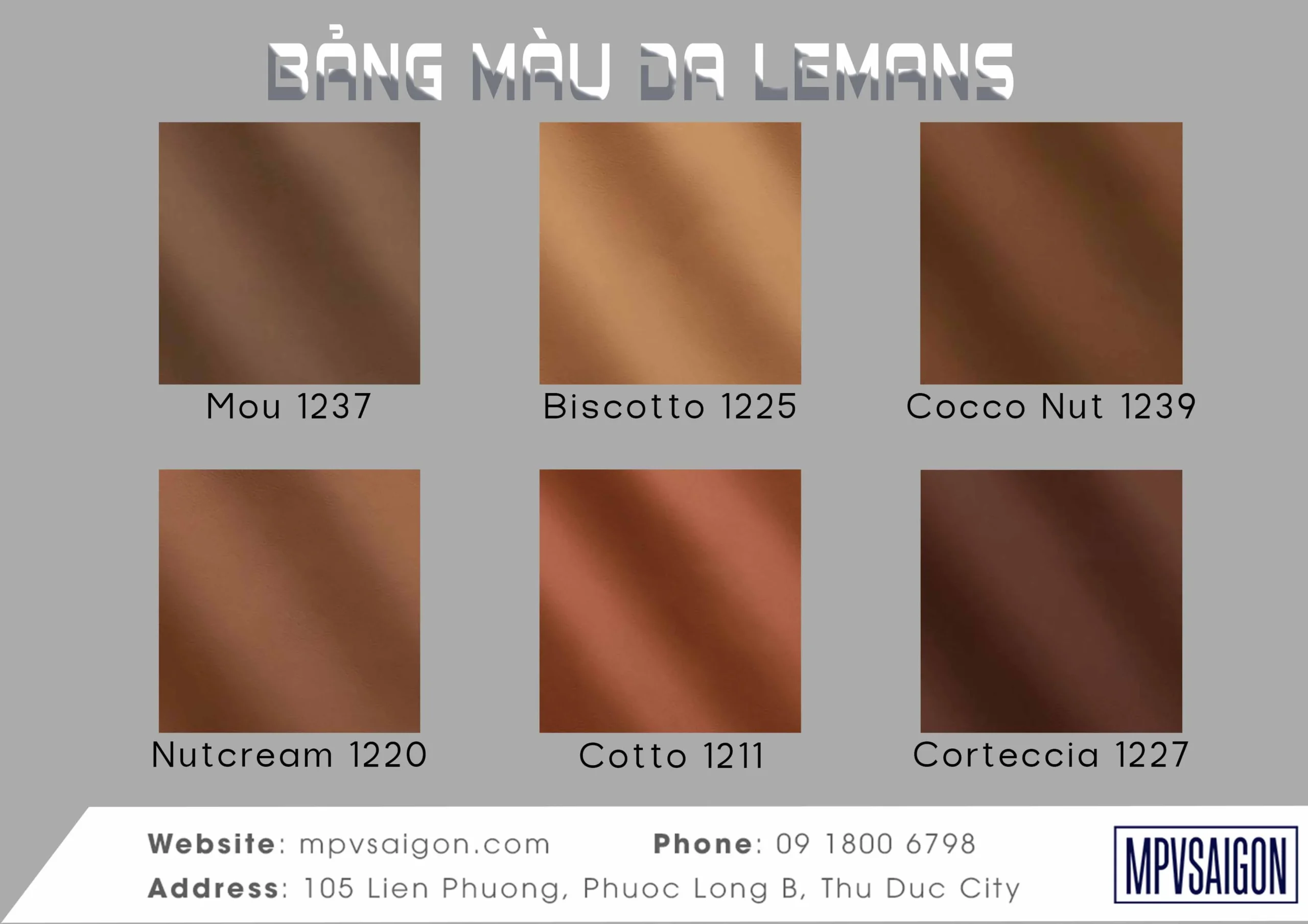 Bảng màu da Napa Ý Mastrotto Le mans nhập khẩu cho nội thất ô tô